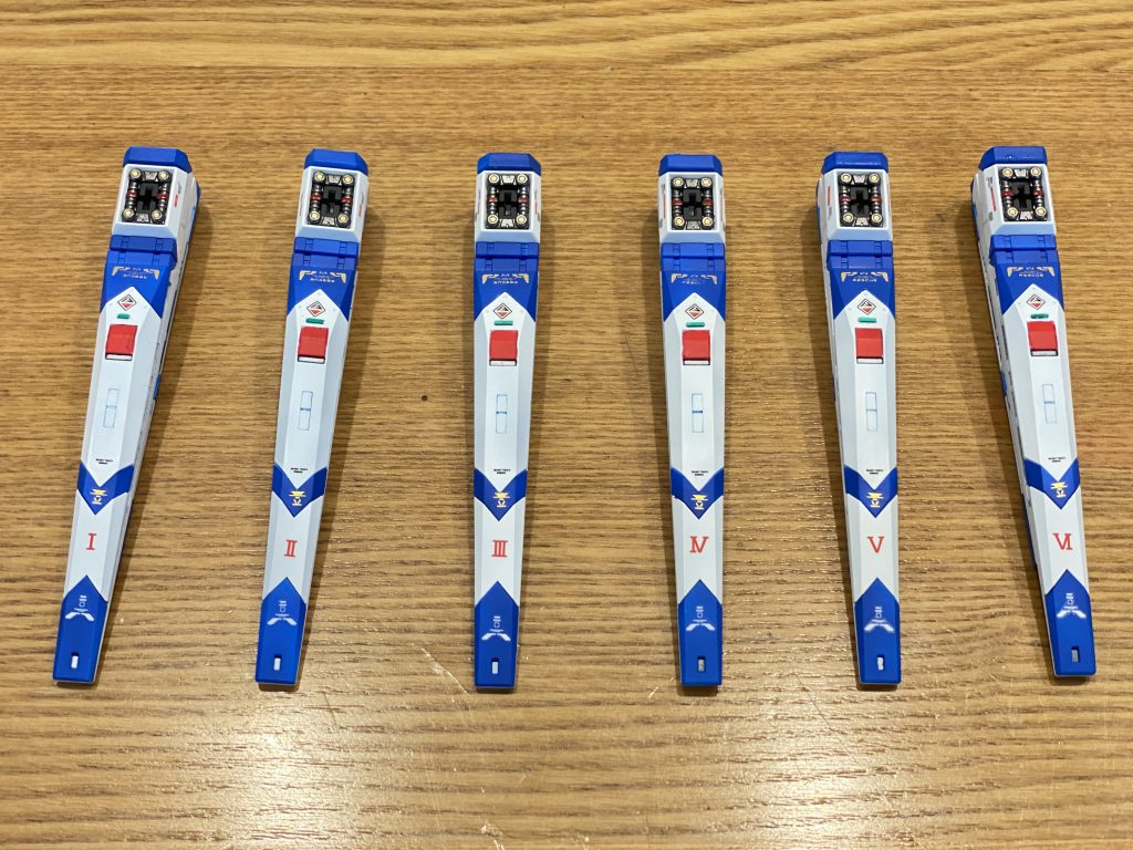 ファンネルの配色はブルーインパルスぽくなってかなり気に入ってます^_^