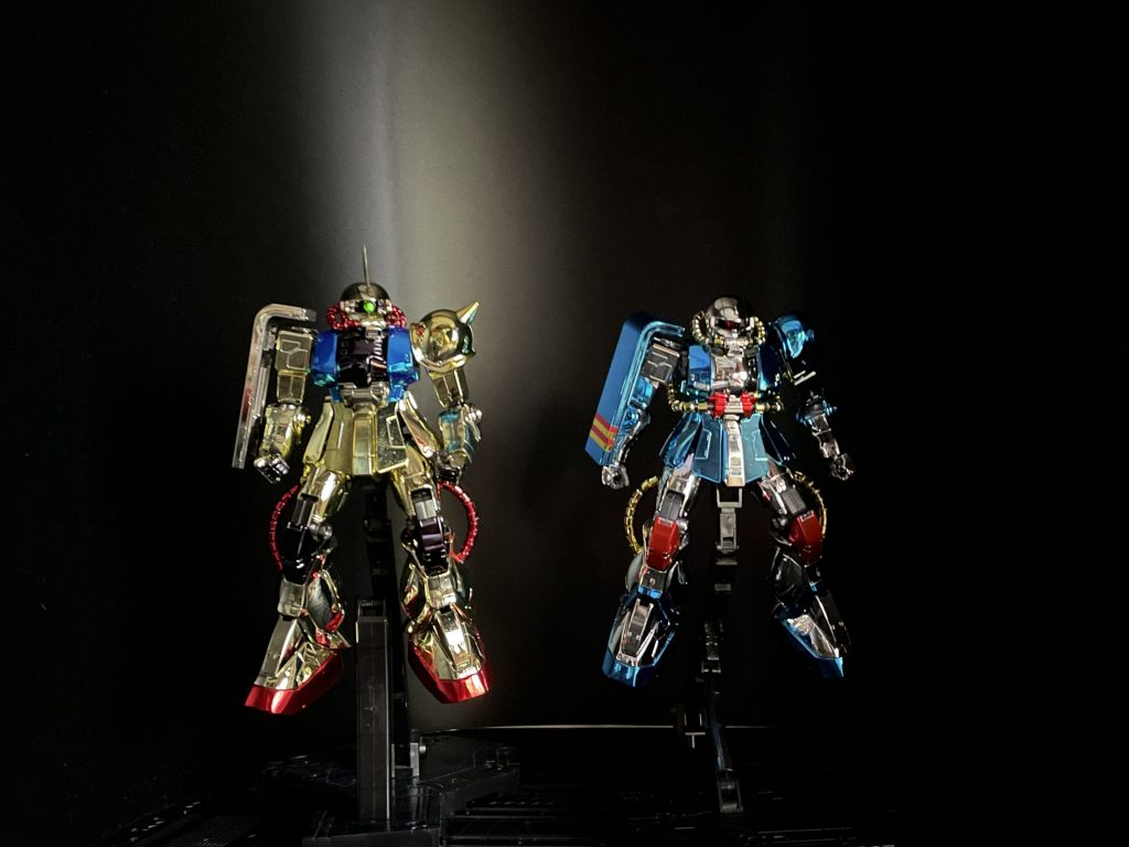 ただメッキキットの色チェンしただけですが自分は大満足！勝手に「メッキで遊ぼう！」をシリーズ化し連投予定です♪興味のある方にご覧いただければ幸いです！次はホビーな彼です！！いつかメッキのようなキレイな鏡面塗装ができるようになりたい、、！