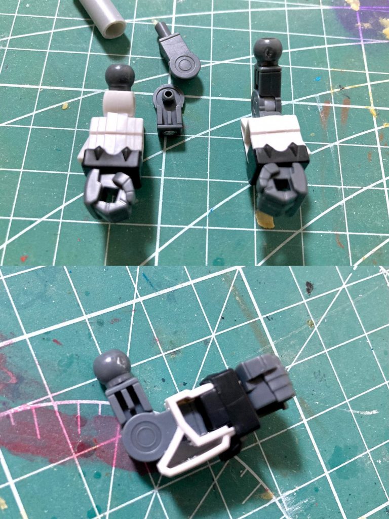 また肘可動の追加をはじめ、全身にボールデンアームアームズを使った可動改修を仕込んでいます。