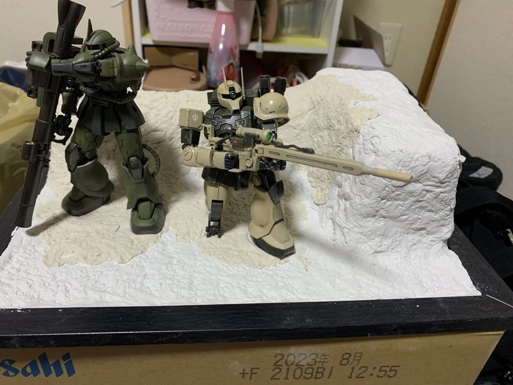 構想の初期段階はザクスナイパーを配置予定でした。