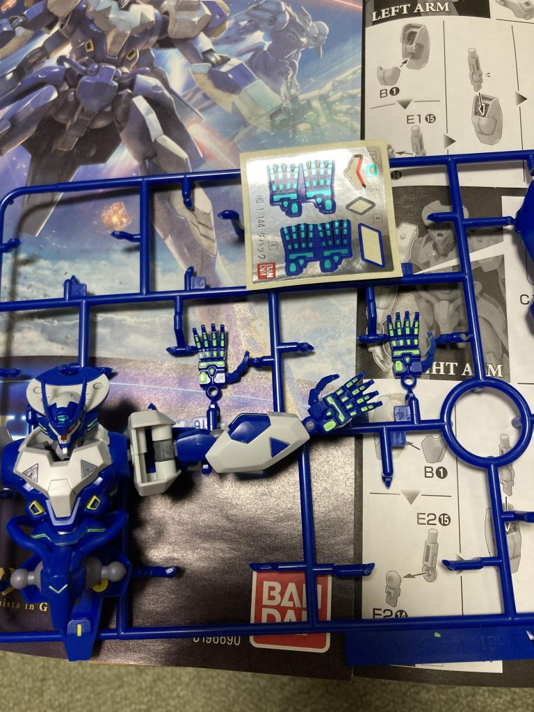 ハッキリクッキリとさせるためにシールではなくガンマカ蛍光グリーンでマニピュレータを部分塗装