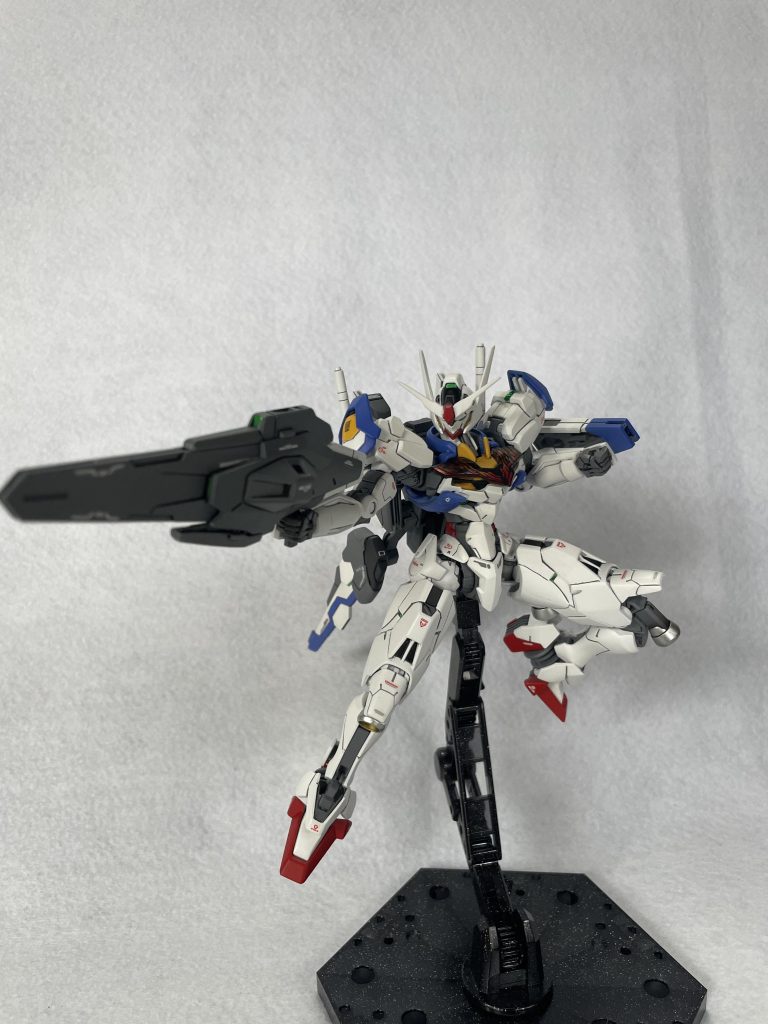 ガンビットライフル レシーバーガンの前後にガンビットが装着されエアリアルのビームライフルに近い形状になります。カッコいいですが塗装ハゲに気を使います。