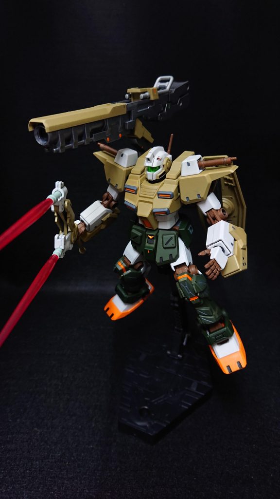 MSGのフリースタイル・バズーカを使いたかったってこともあり、ガタイの良いパワードジムカーディガンと装甲で防御力が上がっているジムストライカーを使うことにしました