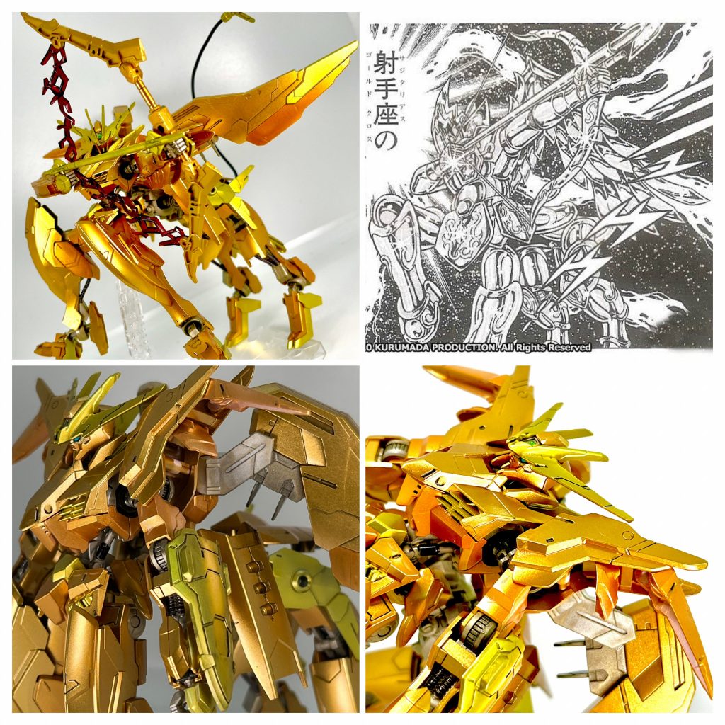 ブース撮影です。ポーズが我ながら安直ぅ…(*´꒳`*)マルコシアス、バルバタウロス共に割と入手困難なキットなので、それだけに頑張れたんじゃないかなと思います。余った部品でもう一機できるしなw金色塗料の良いテストピースにもなったし、大満足ですっ！*\(^o^)/*