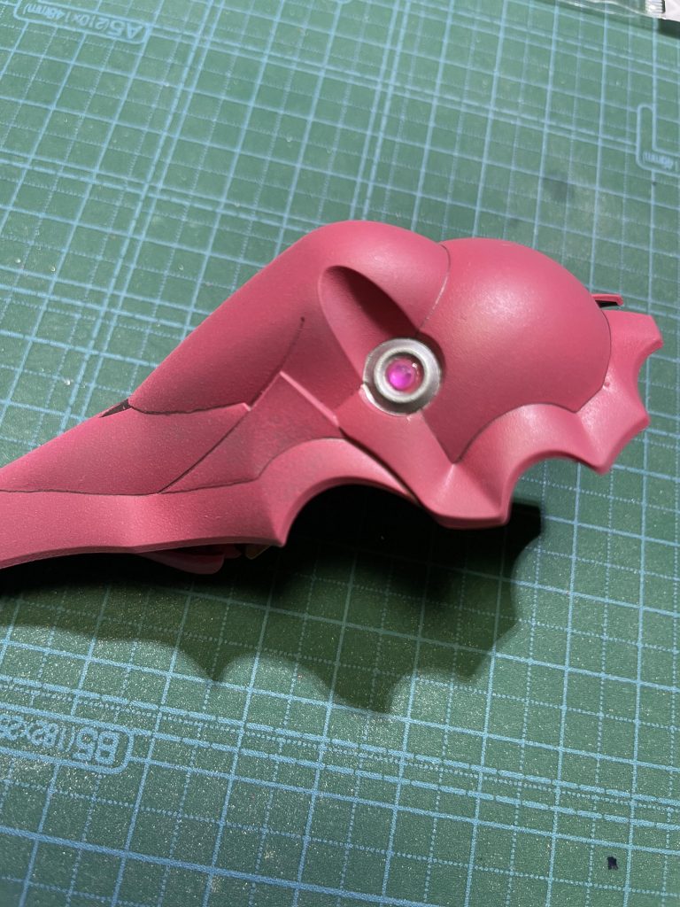 バインダー部メガ粒子砲にも3mmのストーンシール