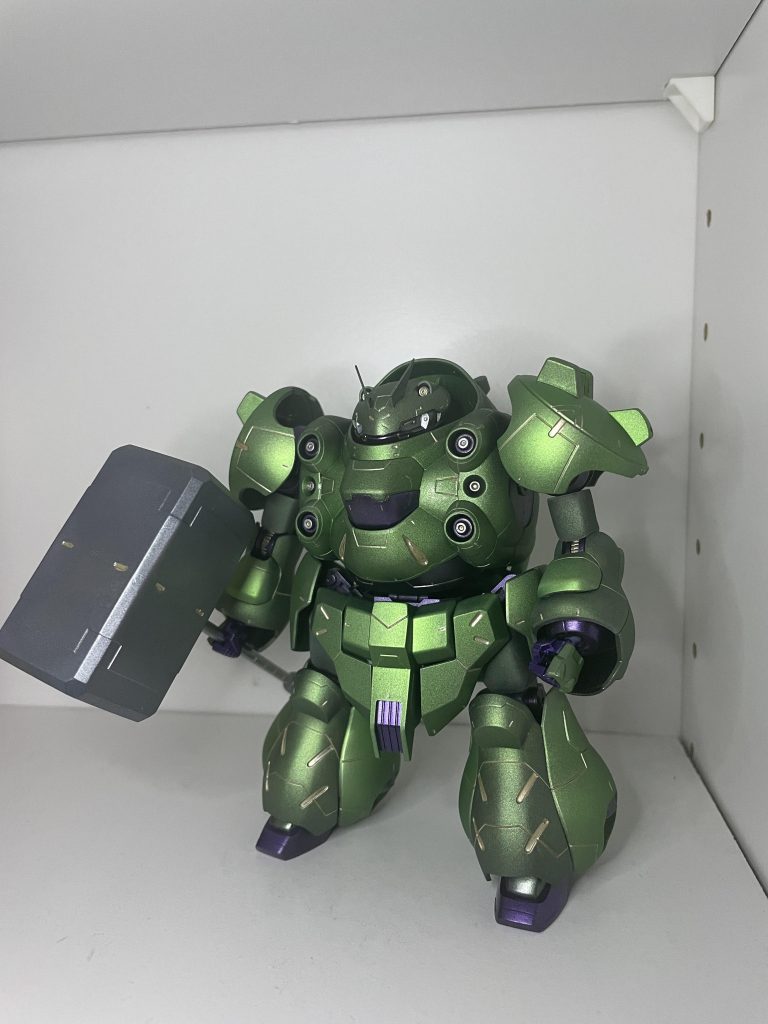 全体　エナメルのチタンゴールドで墨入れ