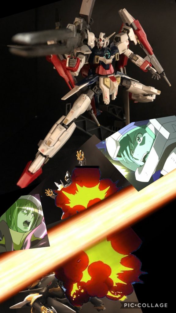 デシル「っ!!お前ら盾になれ!!」サファー「また勝手に機体がっ!?」ネッド「動かない!?うわああああーーー!!」デシル「ハハ....。デク供が居て助かったぜ...!む...?奴はどこだ!?」アセム「味方を盾にするなんて!なんて卑怯な!!許さない!!」デシル「な、なんなんだ!お前は!?Xラウンダーでも無いくせにっ!?」アセム「俺は....、俺は!!スーパーパイロットッ!アセム・アスノだああーっ!!」