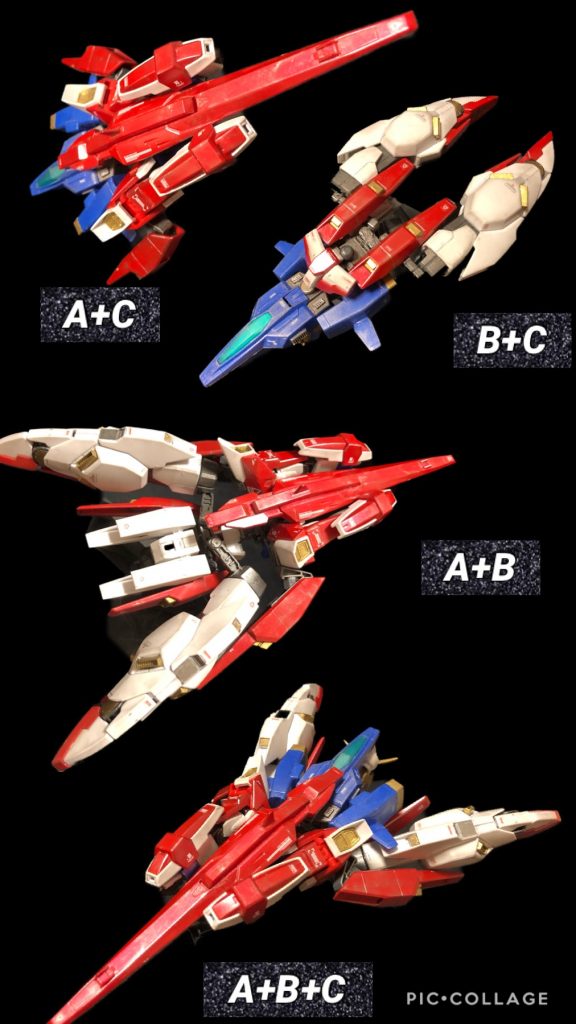 oyz「どうだい?凄いだろ!?」キオ「うん!凄いよ!室長さん!」アカオ「いや〜酷いコピペだったぜ。」アオ「まさかここまでとは。」oyz「AGE−3ノーマルと同じ事書いてるけど、誰も覚えてないから問題ないぞ!」アオ「そんな事ない。コピペして修正怠ってるから一部ミスってるぞ。コメントで指摘されているぞ。」oyz「ええーーーっ!?」アカオ「まーいいんじゃない?大した内容じゃないし。」キオ「失礼だよ!」oyz「この可変ヴァリエーションはコアファイターが中心になってる。コアファイターはガンダムAGE−3ノーマルと同じモノを使用しているぞ。」アオ「その為、今回はコアファイターを作らずに使い回している。」キオ「えー!?そんな!」アカオ「手抜きじゃんか。」oyz「ええい!効率的と言えーっ!」キオ「そうだよ。そんな事ないよ、室長さんだって大変なんだよ!」oyz「そうそう、元々設定上コアファイターは同一なんだから問題ないって。」キオ「うん!」ビービービー!キオ「え!?何!?」アカオ「敵襲だぞ!?コレ!」アオ「またヴェイガンが現れたようだ。」キオ「え!じいちゃん達は!?」アカオ「あれ?そういえばどうしたかなぁ?」アオ「敵は待ってはくれない。行こう。」キオ「よし!行こう!皆んな!!」oyz「よーし、準備は出来ているぞ!」キオ「よし!乗り込むぞ、皆んな!」アカオ・アオ『おう!』キオ「キオ!コアファイター!行きます!!」アカオ「アカオ!Gトップオービタル!行くぜ!」アオ「アオ!Gベースオービタル!出る!」