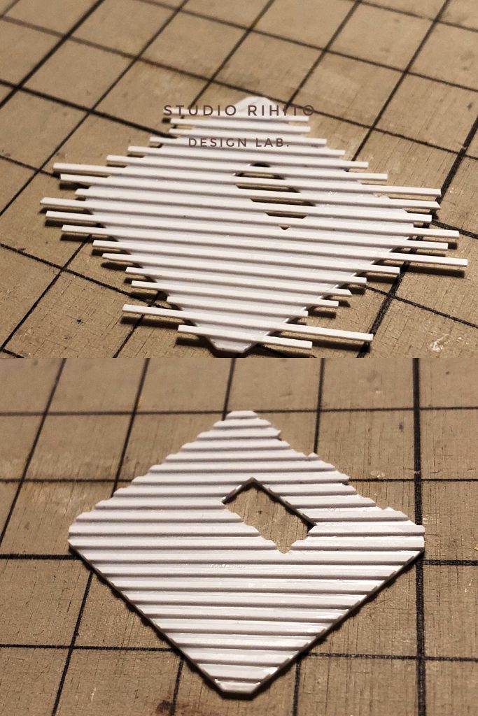 プラ板からディテールをスクラッチ