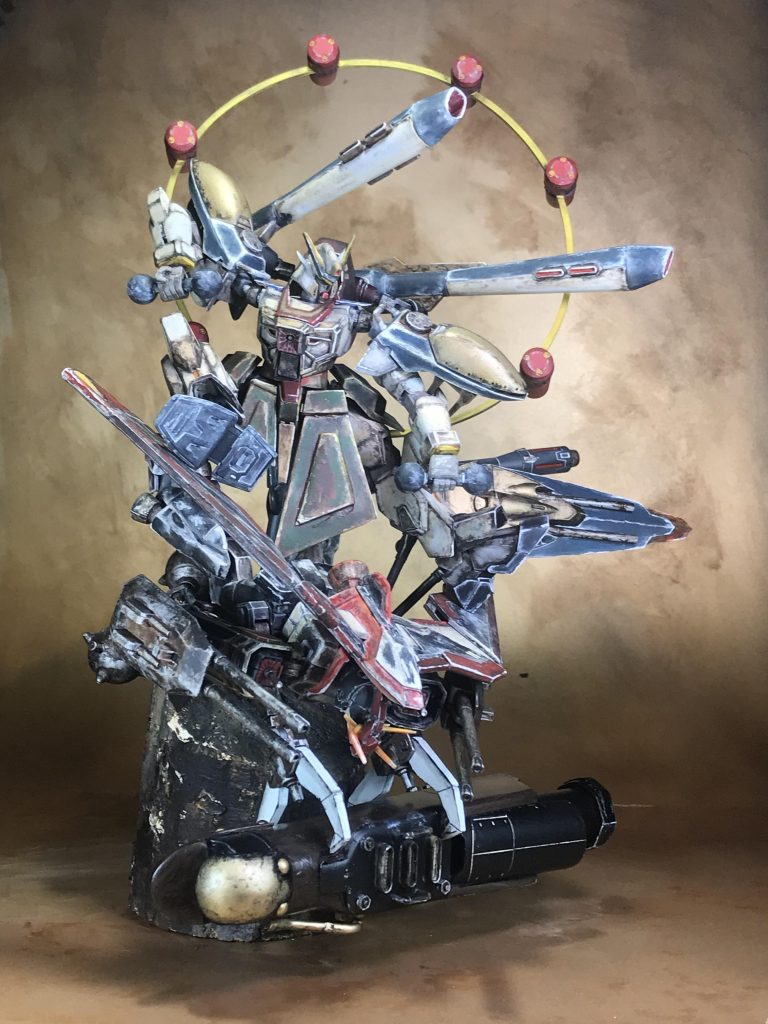 雷神カラミティ雷神の力強さを表現する為にテーマは『エッジラインの強調』です。白でボワっとエッジラインにハイライトを入れました。