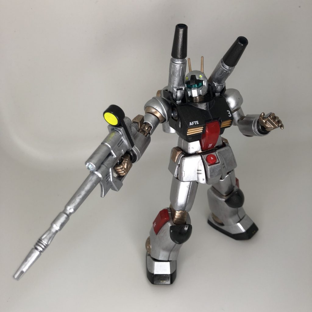 一応、クリアパーツ嵌めると普通にガンキャノンのような気もします。（説明書ポーズ3）最後までご覧いただきありがとうございました。