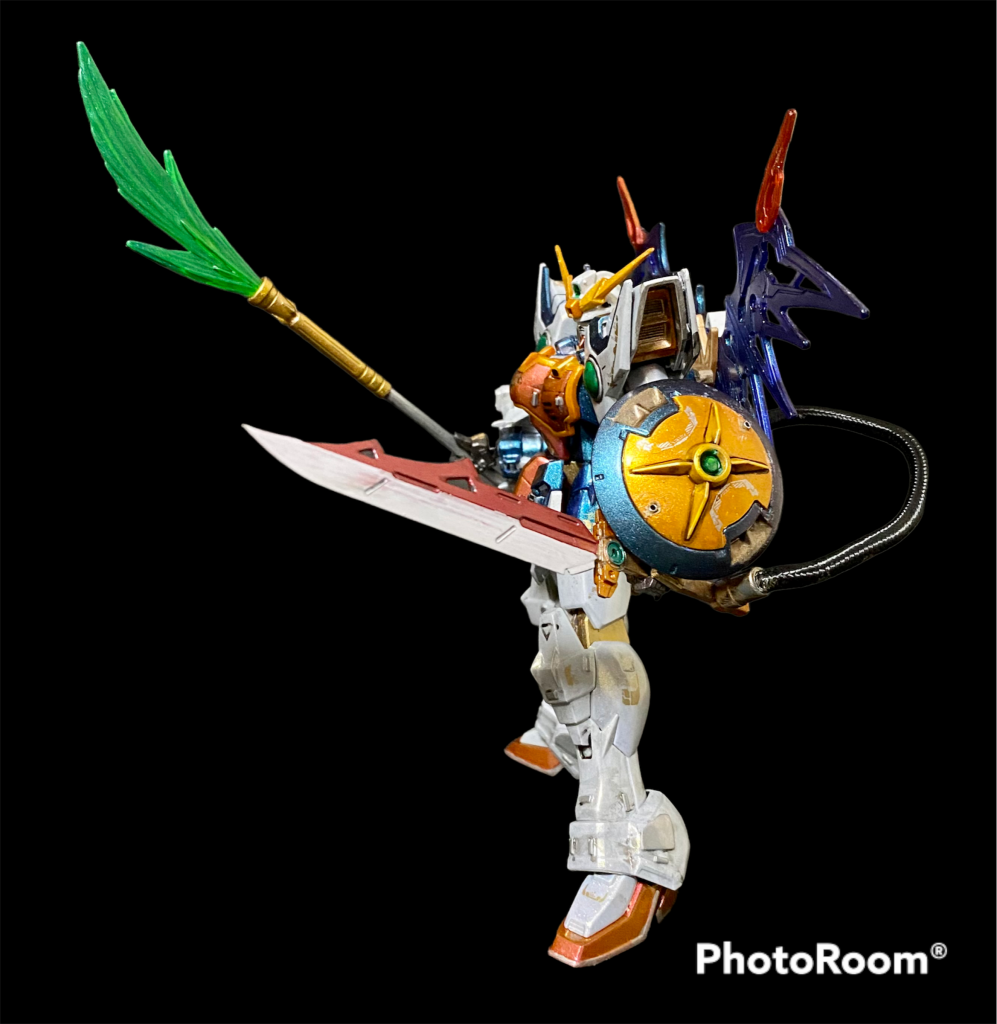 本体はプラ板チップを貼り付けただけで弄ってません。