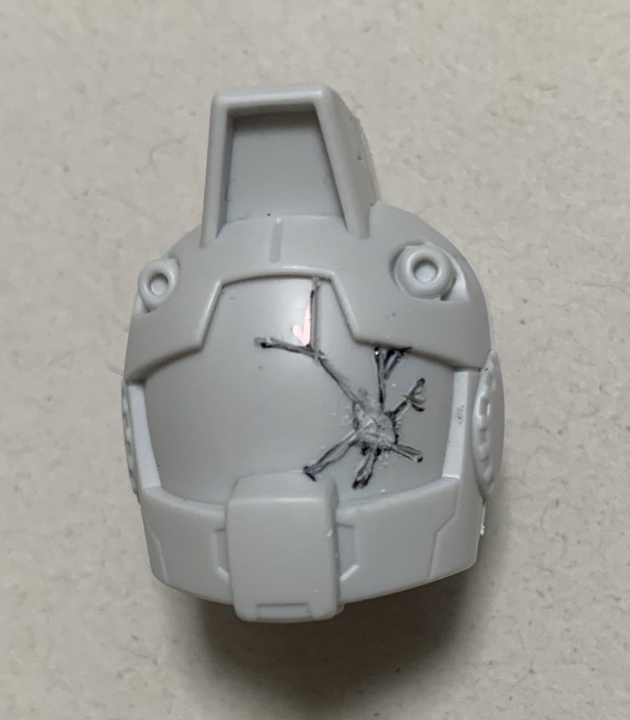 差し替え用頭部の塗装前フレームいっぱい買ってたのがここで活きた!!