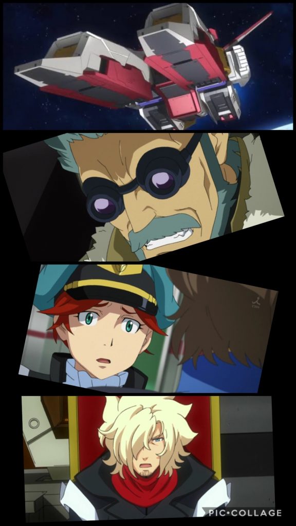 アセム『俺は、自由の海を自由に渡り歩く宇宙海賊。その名も、キャプテン・アッシュだ。』フリット「なんじゃアセムか。すっこんどれ!」アセム『あっさり本名を呼ばないでくれないか?父さん。』フリット「海賊ごっこやっとる息子なんか儂には居ないわ。」アセム『キビシーな。』ナトーラ「あの〜、どういったご用件でしょう?」アセム『どうやらキオがヴェイガンに拐われた様子だな?俺が助けに行ってやろう。』フリット「ふん!キサマの助けなんぞ必要無いわい!」アセム『じゃあ、どうするつもりなんだ?』フリット「儂がプラズマダイバーミサイルを持って敵の本拠地に行って、全てブッ飛ばしてやるわい!」アセム『キオも一緒に吹き飛ばすつもりか!?』フリット「なんとかするわい!」アセム『ダメだダメだ!何を考えているんだ、危険すぎる!!冷静になってくれ、父さん!!俺たちならばミラージュコロイドの技術がある!ヴェイガンに潜入してキオを救出してやる!』フリット「なんじゃミラージュコロイドとは?」アセム『敵から視認出来なくなる技術だ!コレを使えば安全にキオを救出できる。』フリット「ふん、海賊を卒業して忍者にでもなるつもりか!」アセム『キオは俺の息子だ!必ず助けてみせる!俺に任せてくれ!』フリット「....ふん...!勝手にせい!」アセム『では、そうさせてもらおう。』アセム「この父が..!助けに行くぞ...!待ってろ...!キオ..!」−セカンドムーン−アオ「キオ!キオ!!しっかりするんだ!」キオ「うーん...!ココは...!?」アオ「気がついたか。俺たちはヴェイガンに捕らえられてしまったんだ。」キオ「え?なんで...?」アオ「あれは確か、デカいゴ◯ブリの話が出たあたりで...。」キオ「.....!!(気絶)」アオ「おいキオ!!いちいち気絶するな!!しっかりするんだ!」キオ「あ....ごめん...!」アオ「とにかくだ、ゴ◯ブリ料理を食べさせられる前に脱出するぞ!」キオ「え...!?(気絶)」アオ「おい!!しっかりしろ!!だからいちいち気絶するな!」キオ「あ、ああ...ごめん...!」アオ「とにかく逃げるぞ!」キオ「でもどうやって...!?」ガチャ。アセム「逃げるぞ、キオ!」キオ「え!?父さん!?」アオ「普通に部屋に入ってきたぞ!?」キオ「いったいどうやって..!?」アセム「話は後だ!行くぞ!」アオ「よし、行こう!キオ!」キオ「あ、ああ。」アセム「早くAGE−3に乗れ!」キオ「普通に置いたままだよ!?ヴェイガンの警備隊は何をやってるの!?敵ながらザルすぎるよ!」アセム「ああ。ブロッコリー先輩の“フェンスオブガイア並みにザルな守備だった。コレが円堂守のゴッドハンド並みの守備だったなら、こうすんなりいったか解らん。」アオ「よく知らないアニメなのにネタにするのは良くありませんよ?」アセム「追っ手が来る前に行くぞ。」キオ「うん!」