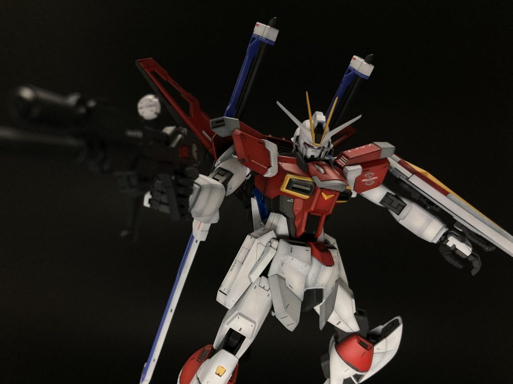 ビームライフルを構えたポージングです!