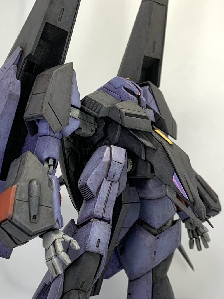 ［使用色］本体紫:パープル→すみれ色本体紺:ネイビーブルー→ファントムグレー関節:グレーバイオレット→明灰色1全て混色無しの瓶生使ってます。