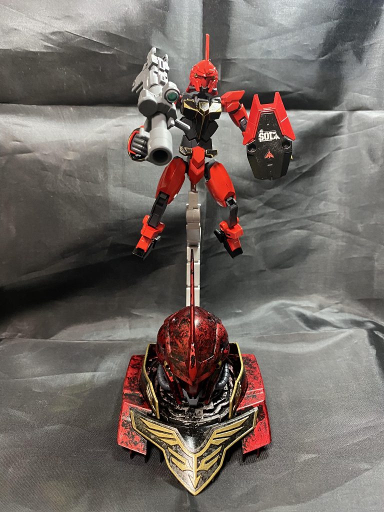 バズーカ装備。武器はライフル、バズーカ共にBB戦士から拝借！