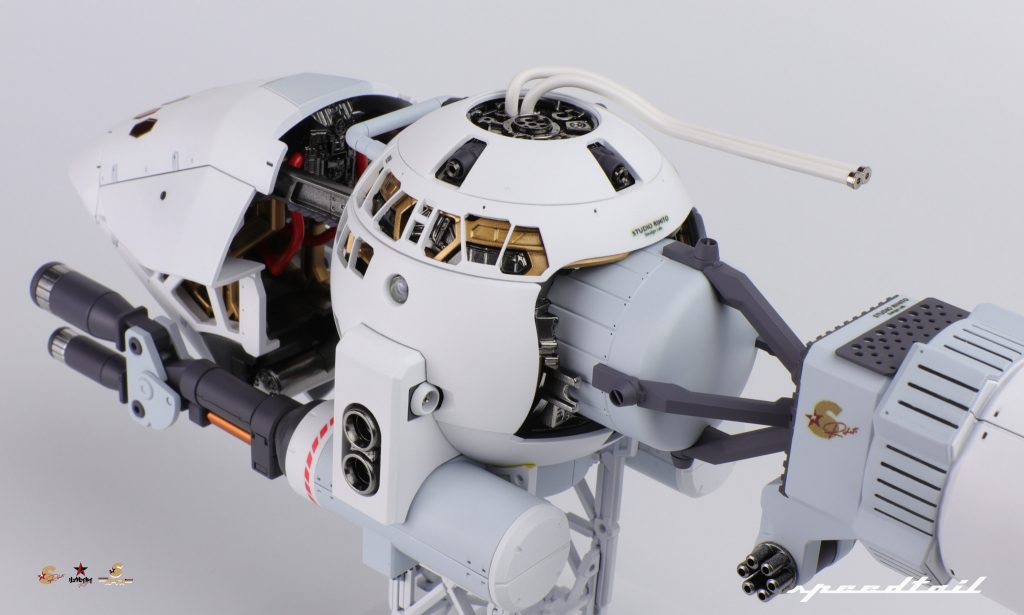 PGユニコーン のプロペラントタンクを後方からブッ刺してロケットタンクと接続に使っています