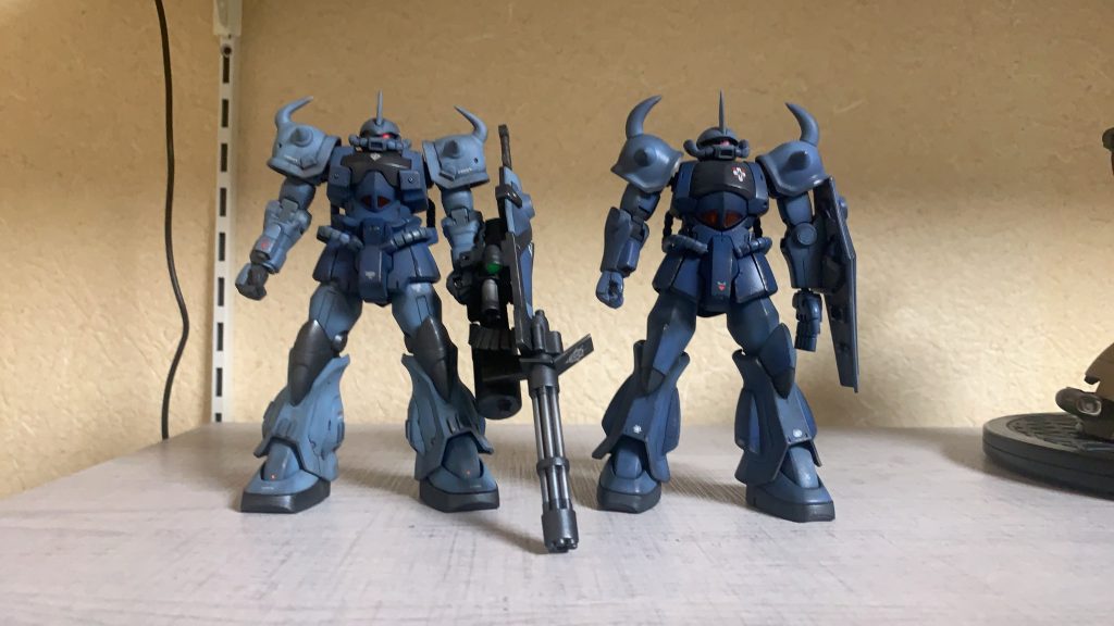 以前投稿したグフカスタムとグフの日記念ツーショット(￣∇￣*)