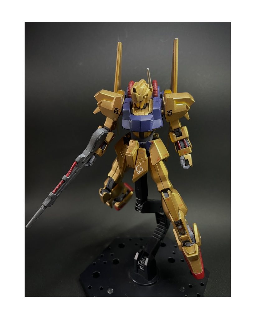 リバイブHG百式(初メタリック塗装)–7枚目/制作者:dai オジサンモデラー