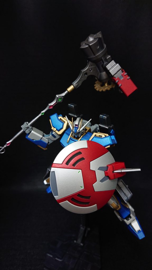 今回のお気に入りポイントはオリ武器のハンマーですハンマーは“なのはA's”に登場する“グラーフアイゼン”の“ラケーテンフォルム”をイメージしてみたのですが、スパイク側が再現できなかったので、推進機構のみ自分なりにアレンジしてみましたスパイク側のドリルが見つかったら再度挑戦してみたいですでは、最後までご覧いただきありがとうございました