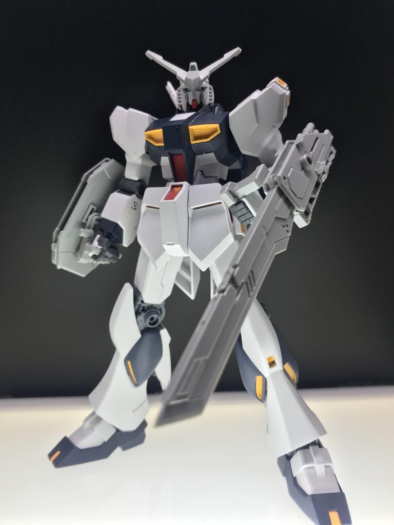 ココでピンと来て、押し入れの奥から素組して放置してたマーキュリーレヴDを装備。予想以上に良かったので、コレで行く事に👍頭のアンテナも簡単な加工で取り付けられました。