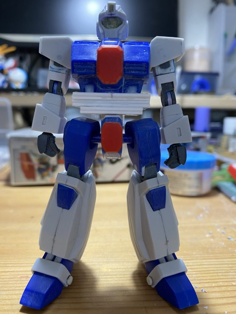 下腹部で4mm、腰で2mm延長。それぞれ磁石で接続し腰スイング可能に。腰前垂れは股関節に接続するように変更。