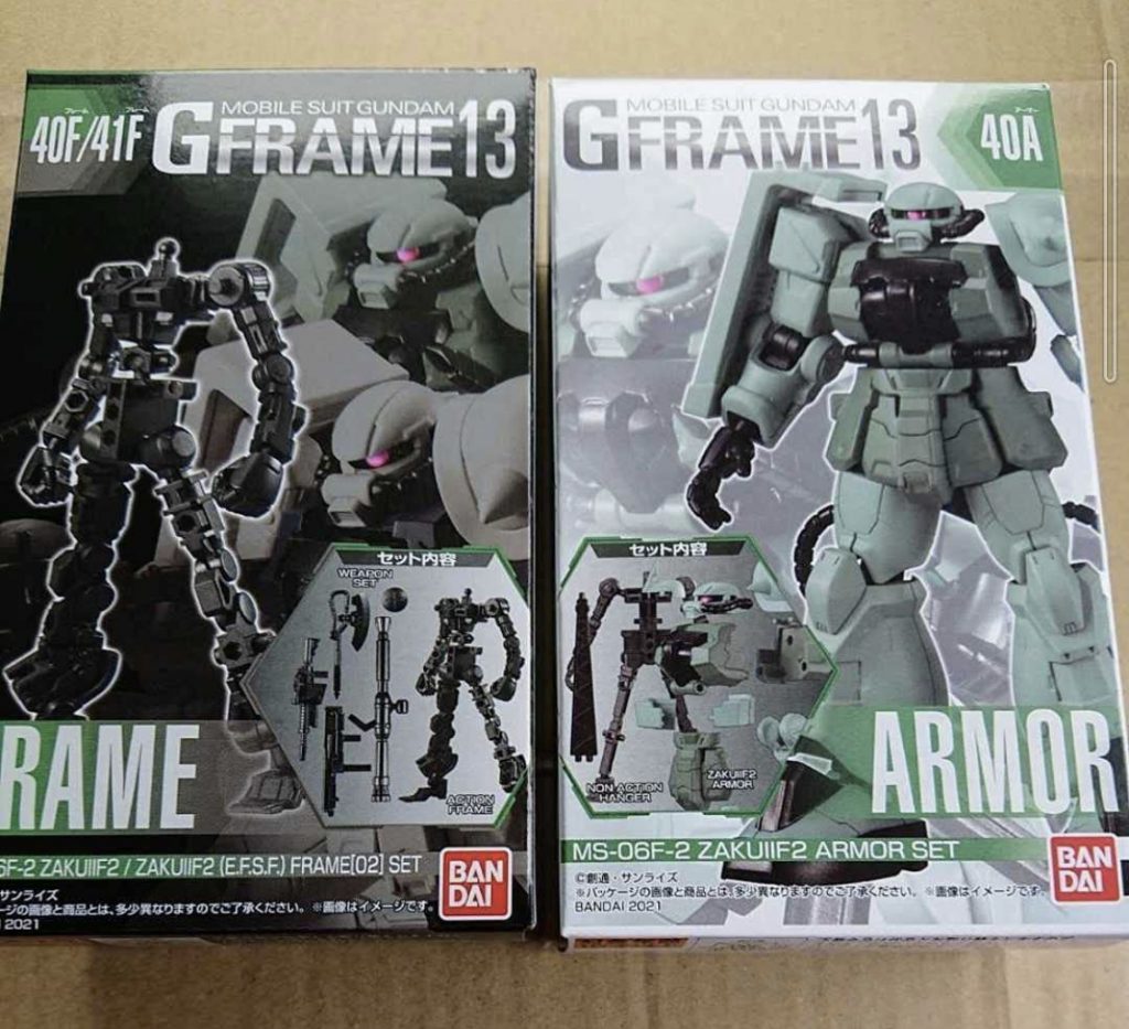 (おまけ2)ドム頭がはまらないのを救ってくれた食玩はスーパーで売っていたGフレームです。ガムだけでなくモールドもしっかりと入っていて塗装の練習にも良かったです。