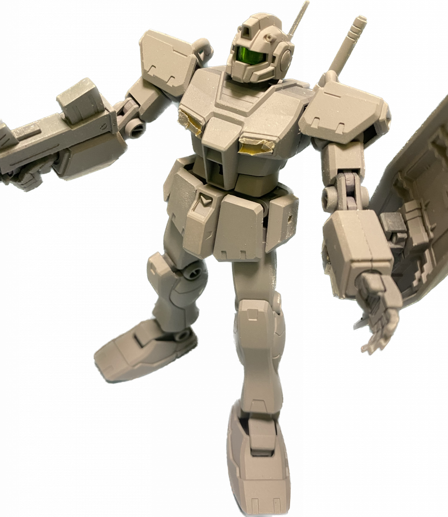 とりあえず、仮組みと下塗りをしてみる。