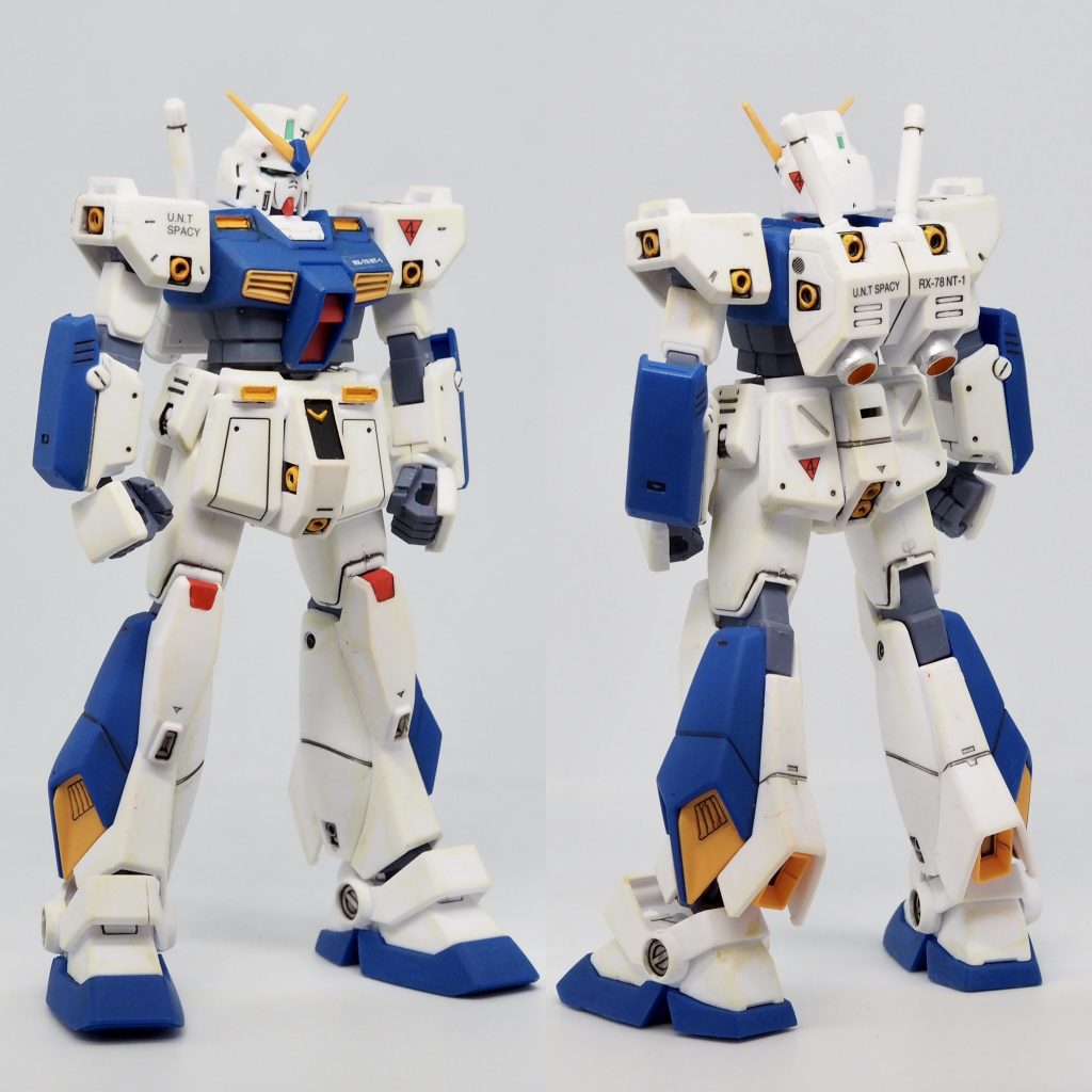 古いキットなので可動域は狭いですが、スタイリングは自分好みでした。