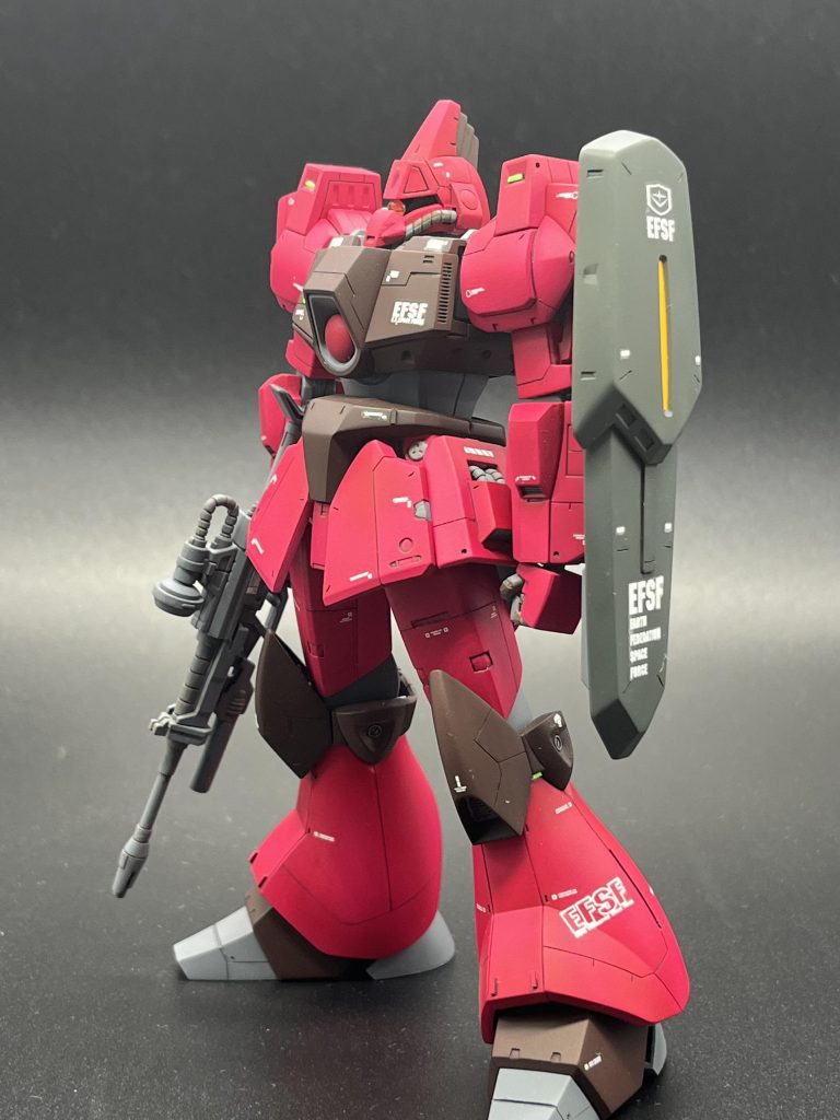 子供の頃から今まで、ガルベーがかっこいいと思うことなんてなかったのに、このキットを見た瞬間かっこいい!と思ったほどの良キット。ただシールドはイマイチだと思うのでたまたまディテールを足してそれなりに。