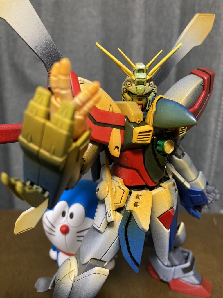 完成してすぐの写真…ドラえもんと