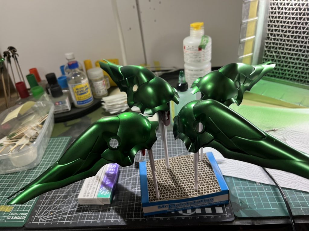 クリアグリーンを吹きますクリアグリーン一本で足りなかった…w