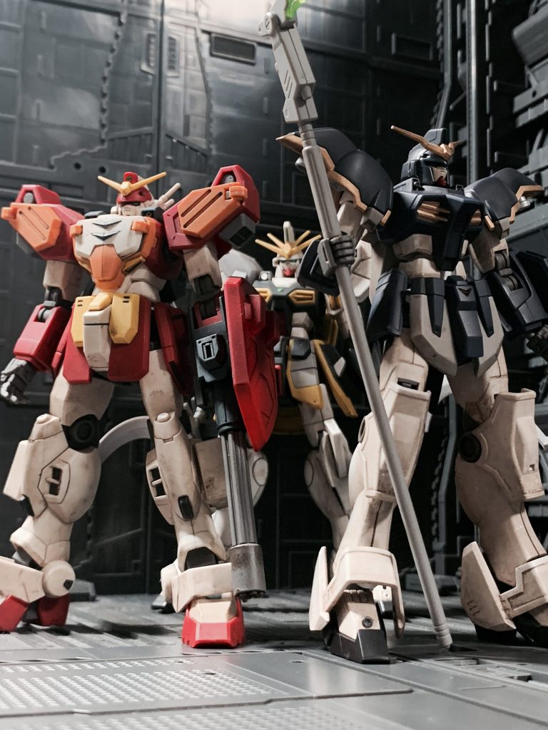 以前作成したサンドロック、ヘビーアームズと揃い踏み。来週ついにシェンロンが出ますね…！