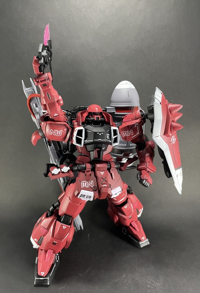 部分的に焼鉄色で塗り分けをしています😃