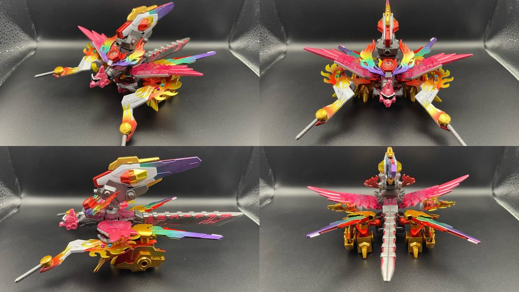 キジガンド元々は【タロウ】のお供のガンド(サポートメカ的なやつ)だったが、今はオニシスター ルブリスと共に行動していたグラサンが本体「極炎頑斗装甲(ごくえんがんどあーむ)」となり、オニシスター ルブリスを怒りの極炎頑駄無にパワーアップさせるサル、イヌのガンドもいるらしい