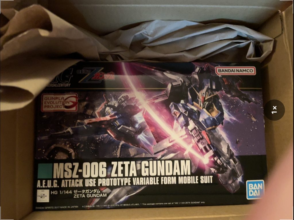 作品名：<p>Zガンダム通販されましたが見つからなかったので通販で買いました。(定価で) RXビルドバイオのミキシングに使います！</p>