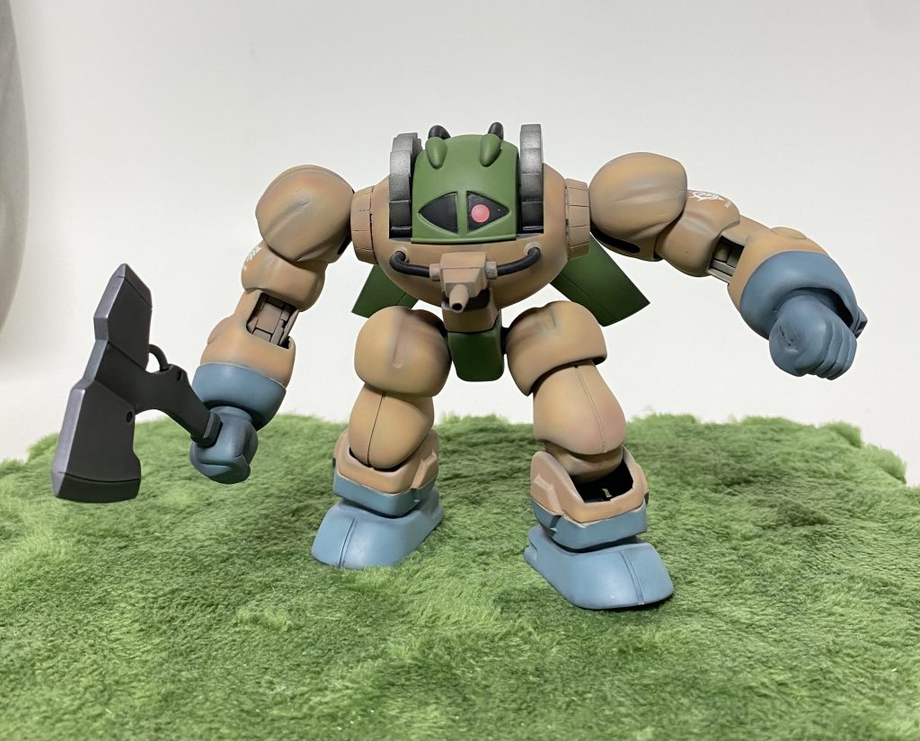 ちょっと草原ぽい背景の、あのゲームみたいな雰囲気で