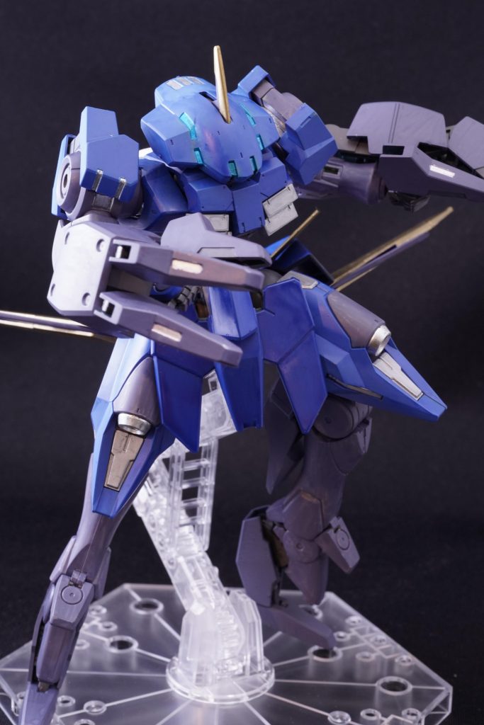 本機はGN-X IV配備後連邦軍で保管していたが、ELS襲来による地球圏防衛戦においてコロニー型外宇宙航行母艦ソレスタルビーイング号の護衛部隊として実戦投入されたようである。その際、宇宙空間での識別性向上のためにカラーリングが変更されたが、パイロットの意向によりブルーを基本としたものになったとのことである。