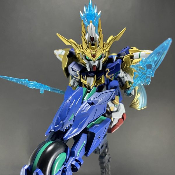 ［三国創傑伝］趙雲ダブルオーガンダム　黒立ち上げ塗装Ver.