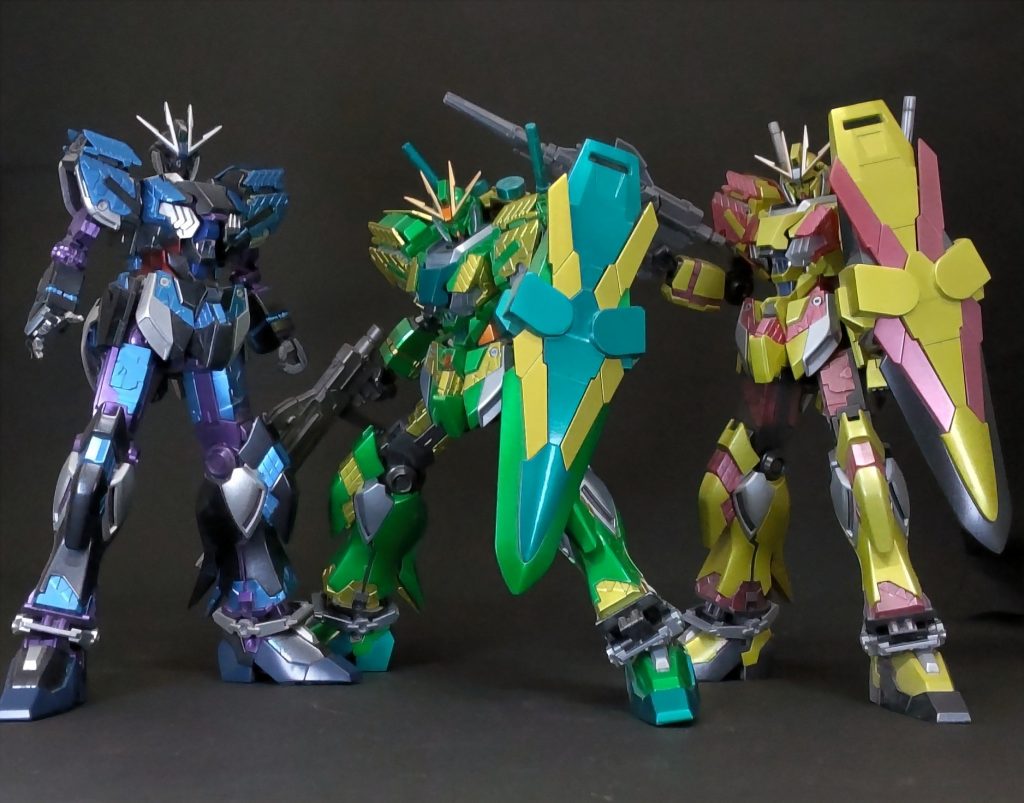 HG ナラティブガンダム C装備 三色盛り–5枚目/制作者：三代目和菓子屋