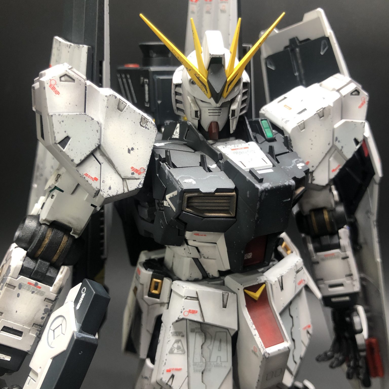 立上げ塗装とウェザリングで作るMG νガンダム ver.ka｜アヒルさんの 