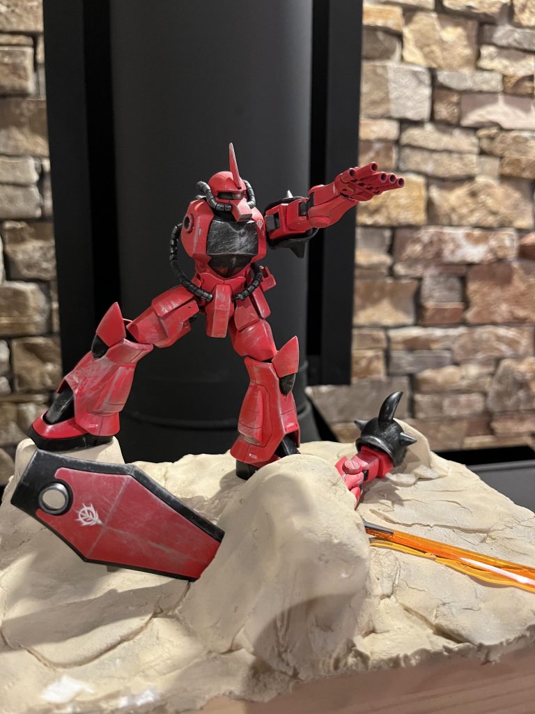 自分的にはこの作品が完成した時は今より塗装が下手だったので久々に取り出して作り直しないぐらい塗装が下手でした😅