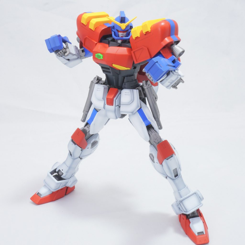 ナックルガードは差し替えなしで展開できる様に移植しました。