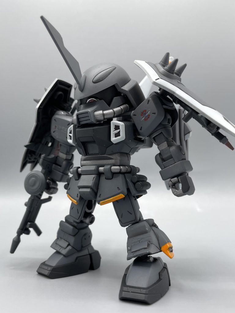 納期内での作成であったため、細かいところは諦めて作りました笑塗装も塗りやすいカラーを選んだ結果、ディアッカ機に笑グレイトっ！だぜ！