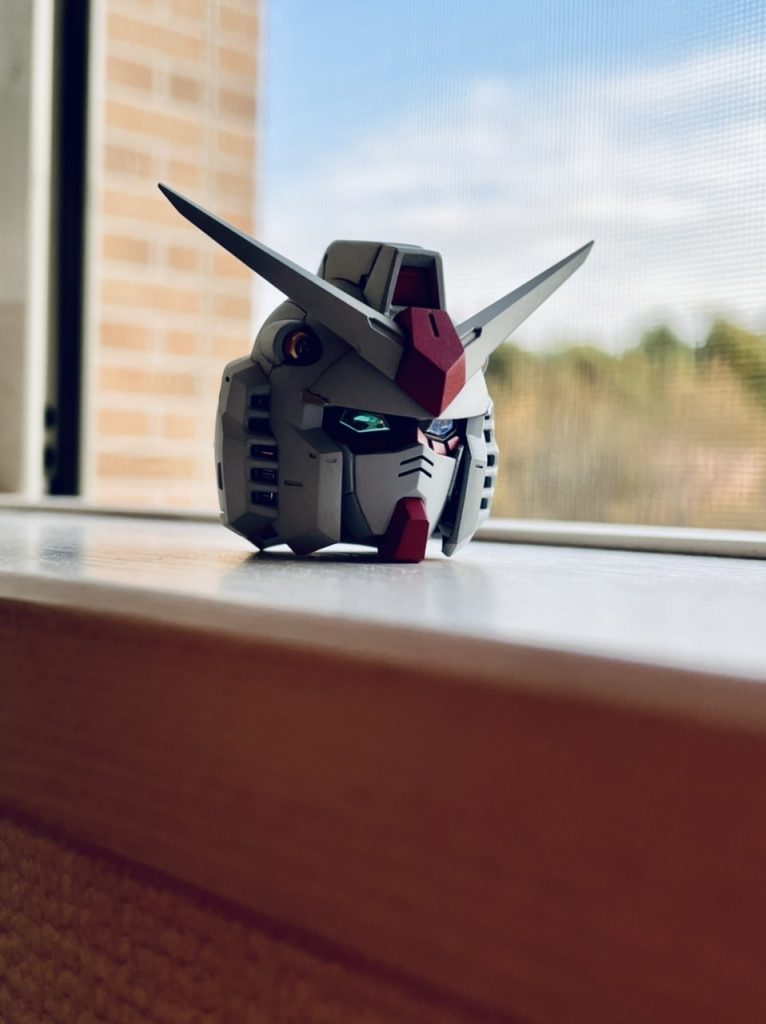 ツインアイには偏光フィルム貼ってるので、光の加減でオッドアイっぽく反射します。