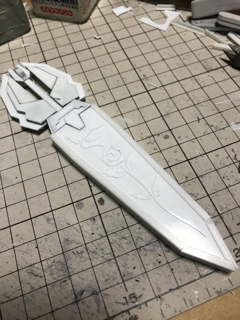 鞘作り中の写真