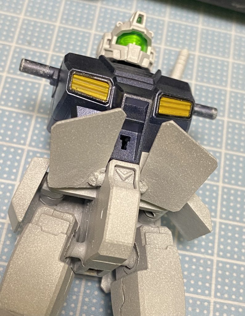 スカートの中身は...「のび太さんのエッチ」という事でプラ板とパテで埋めてます