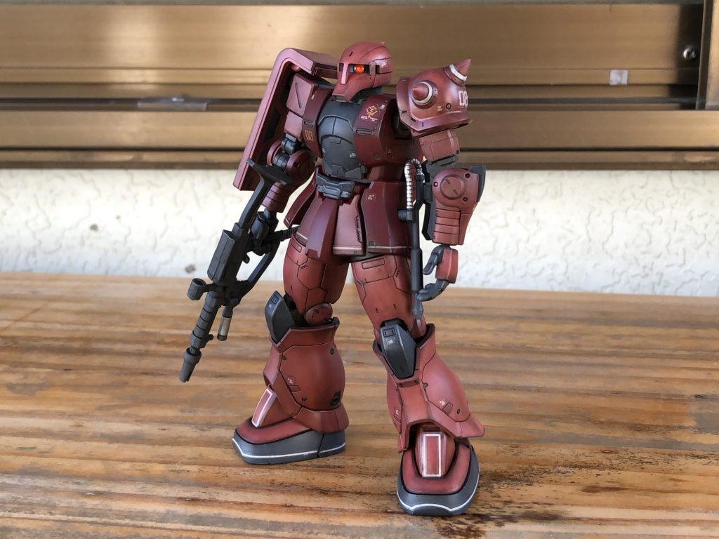 ウェザリングカラー黒でフィルタリングウェザリングマスター黒でエッジ強調半光沢で仕上げました