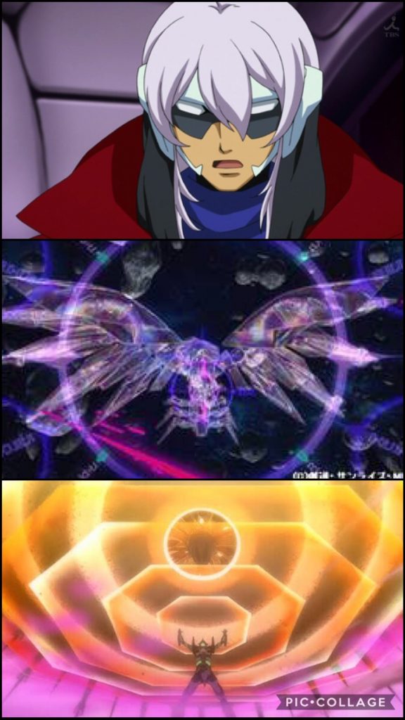 oyz「裏死海文書の記述によりますと、A.T.フィールドとは、『全ての生命が自らを形成するべく持っている自我境界、排他的精神領域であり、人間は自らの肉体を形成し個体を維持する程度の強さしか持たないが、“シト”はそこからさらに防御壁(バリアー)の一種として展開できるほどの強力なA.T.フィールドを持つ。その際には位相空間や相転移空間とも呼ばれ、強力になるにつれ視覚化し、さらには物質化され、極めて高い防御力を発揮する。』と、あります。」ゼハート「ちょっと何言ってるのか理解出来ぬな。」oyz「我々もその全てを理解するまでには至っておりませぬ。」ゼハート「その説明をそのまま鵜呑みにするならば、A.T.フィールドとは、生命が自ら持っているフィールドだと。そして“シト”も生命体だと言う事になる。そんな馬鹿な話があるものか。」oyz「確かに。しかし重要なのはこの後です。裏死海文書では、更にこう記述されています。『N2兵器含め通常兵器ではほぼA.T.フィールドを突破できずダメージを与えることができないが、A.T.フィールド同士では中和したり強引にこじ開けることが可能である。』とあります。」ゼハート「A.T.フィールドを発生出来る機体ならば、“シト”が倒せる、という事か。」oyz「その通りです。そしてその対抗出来うる機体についても記述がありました。」ゼハート「ほう。」oyz「それこそが汎用人型決戦兵器です。その機体の名は、エ◯ァンゲリオン!」